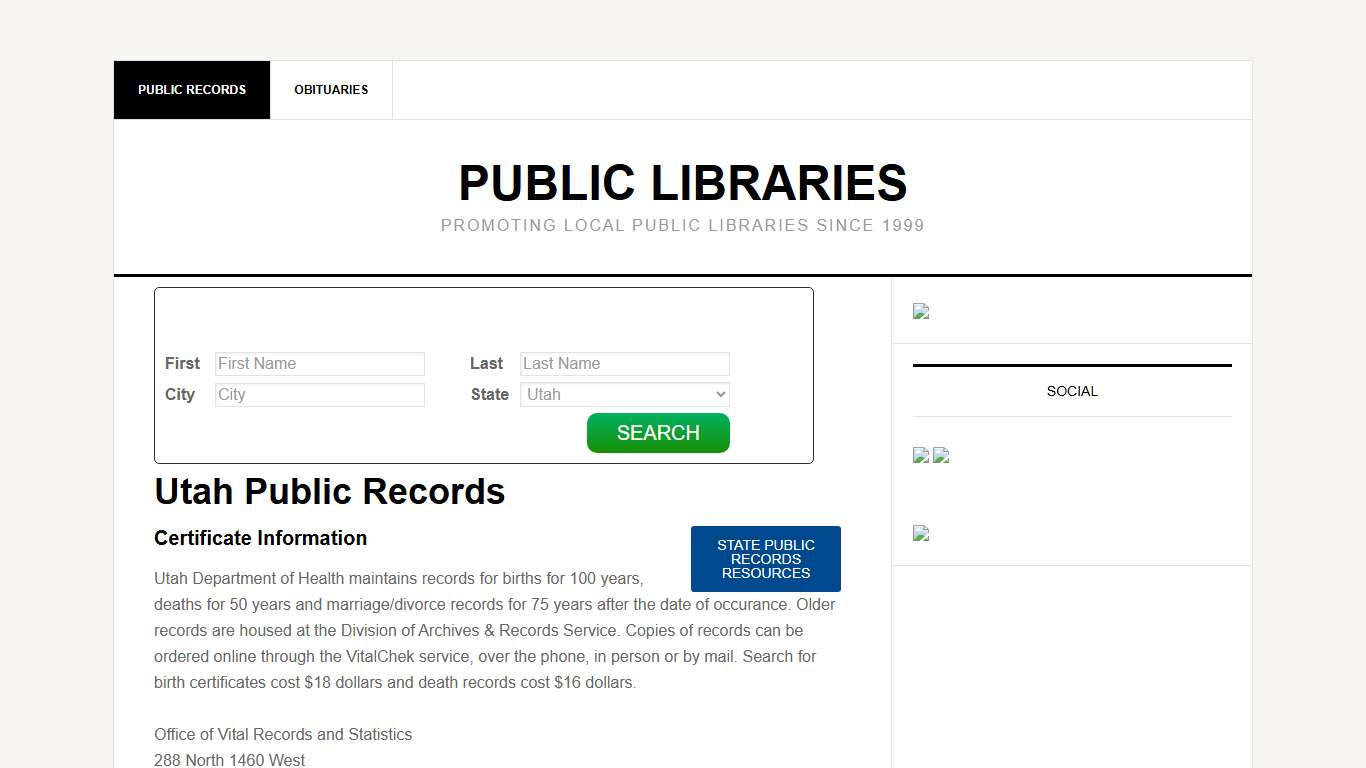Utah Public Records